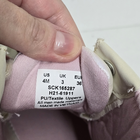 Girls Sperry lace up duck boot cream size 4 - Picture 8 of 16